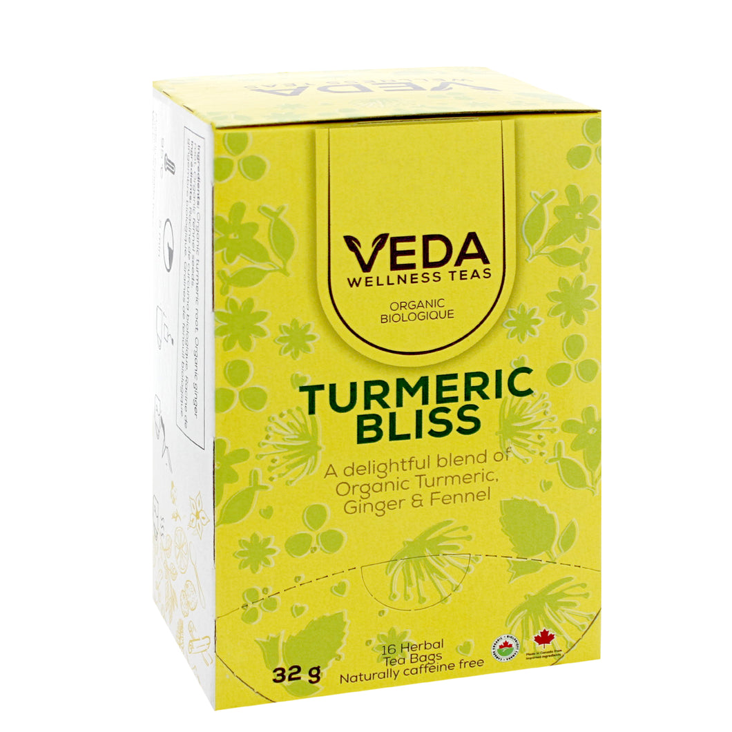 TURMERIC BLISS (Organic Turmeric, Ginger and Fennel), 16 tea bags